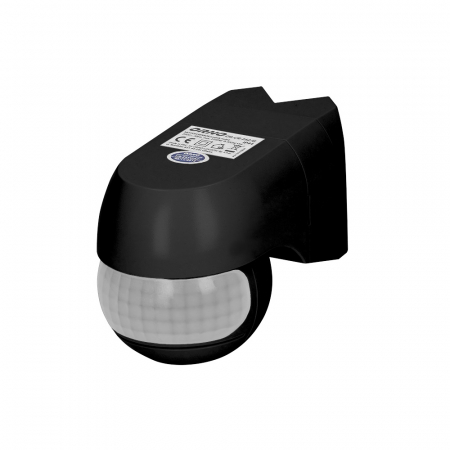 Senzori si detectoare - Senzor de miscare ORNO OR-CR-262/B, unghi detectie 220°, 1200W, IP44, reglarea intensitatii luminii, reglabil orizontal si vertical, negru