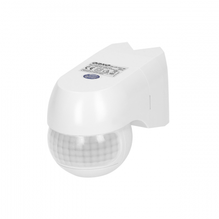 Senzori si detectoare - Senzor de miscare ORNO OR-CR-262/W, unghi detectie 220°, 1200W, IP44, reglarea intensitatii luminii, reglabil vertical si orizontal, alb
