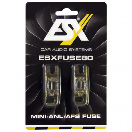 Subwoofere & boxe auto - Set sigurante ESX ESXFUSE80, 2 bucati, Mini ANL, 80 A
