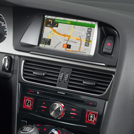 Navigatii dedicate - Sistem de navigatie dedicata Alpine X701D-A pentru Audi A4 2005-2015 si Audi A5 2007-2016, ecran 7", CD, Bluetooth, USB, Tunner tv, AUX, Harta Full Europa