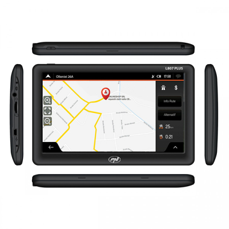 Sistem de navigatie portabil PNI L807 PLUS, diagonala 7", 800 MHz, 256MB DDR, 8GB memorie interna, FM transmitter, fara harta [1]