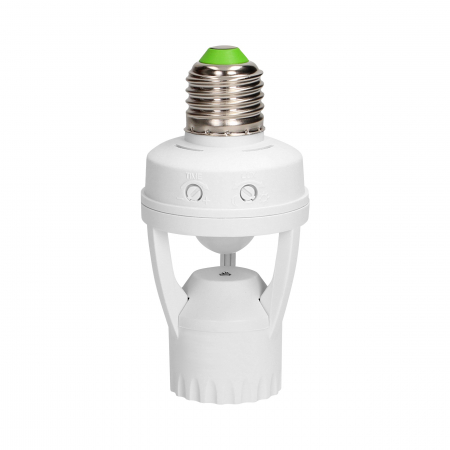 Senzori si detectoare - Soclu bec cu senzor de miscare 360° ORNO VIRONE MS-2, E27, 60W
