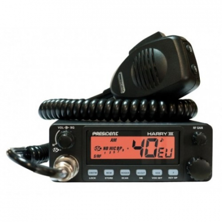 Statii radio auto CB - Statie radio auto CB President Harry 3 ASC, cu squelch automat