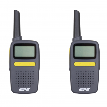 Statie radio PMR portabila PNI CP225, 8 canale, scanare canale, 1100 mAh, set 2 bucati, gri [1]