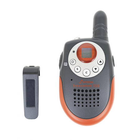 Statie radio PMR portabila Stabo Freecomm 150, 8 canale, Hi/Lo, squelch, set 2 bucati, negru/rosu [2]