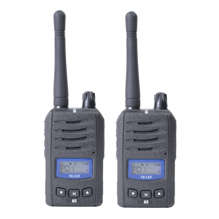 Statii radio walkie talkie - Statie radio PMR portabila TTi TX110 set cu 2 buc