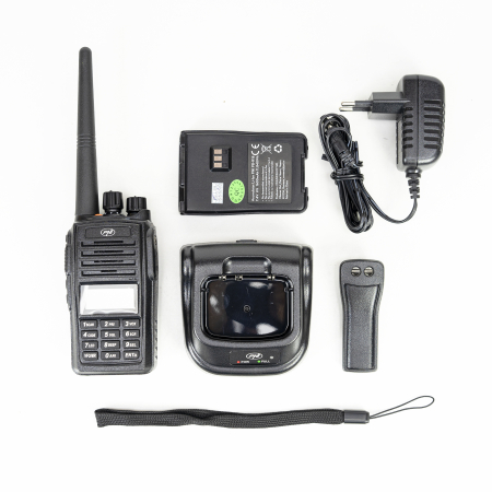 Statie radio portabila PNI PMR R18, 446MHz, 0.5W, 128 canale, 16 PMR si tonuri 50 CTCSS si 104 DCS, Radio FM, programabila, Waterproof IP67 [9]