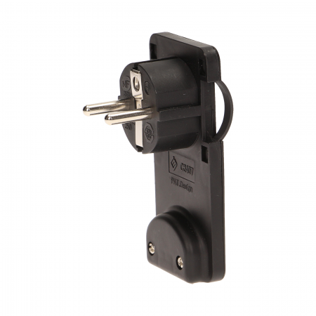 Prize, stechere & intrerupatoare - Stecher extra slim cu maner ORNO OR-AE-1311/B, 250V, fara cablu, negru