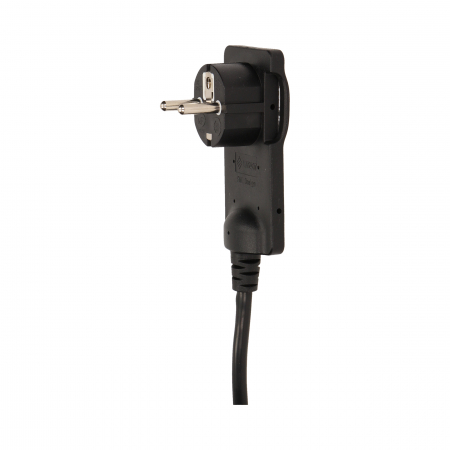 Prize, stechere & intrerupatoare - Stecher extra slim cu maner ORNO OR-AE-1312/B, 250V, cablu 1.5m, negru