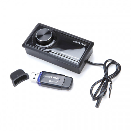 Subwoofer auto activ Alpine PWD-X5, 20 cm, 165W RMS, cu procesor de sunet incorporat pe 4.1 canale, Bluetooth [9]