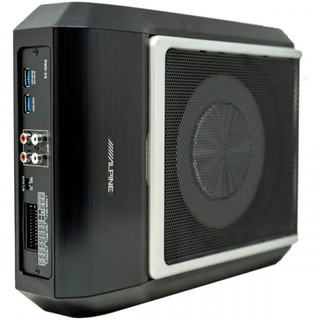 Subwoofer auto activ Alpine PWD-X5, 20 cm, 165W RMS, cu procesor de sunet incorporat pe 4.1 canale, Bluetooth [4]