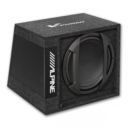Subwoofere & boxe auto - Subwoofer auto activ Alpine SWD-355, 30 cm, 150W RMS, 4 Ohmi