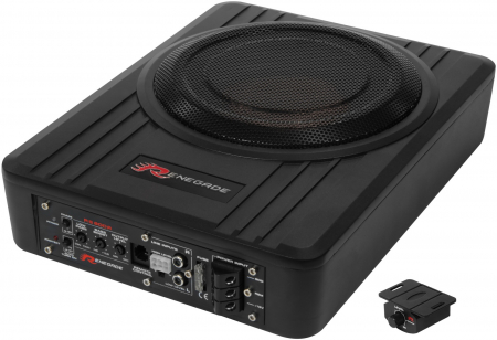 Subwoofere auto - Subwoofer auto activ Renegade RS800A, 20 cm, 100W RMS