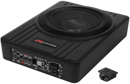 Subwoofere auto - Subwoofer auto activ Renegade RS1000A, 25 cm, 125W RMS