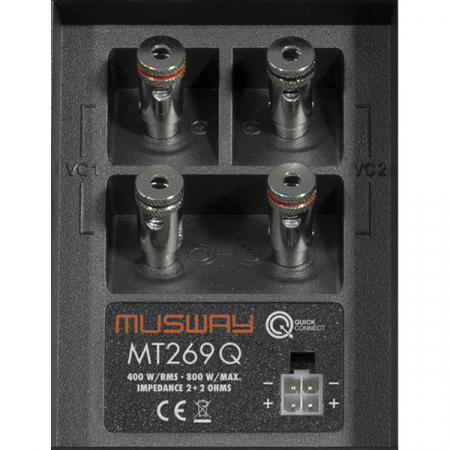 Subwoofer auto Musway MT269Q, 15 x 23 cm, 400W RMS, dual [1]