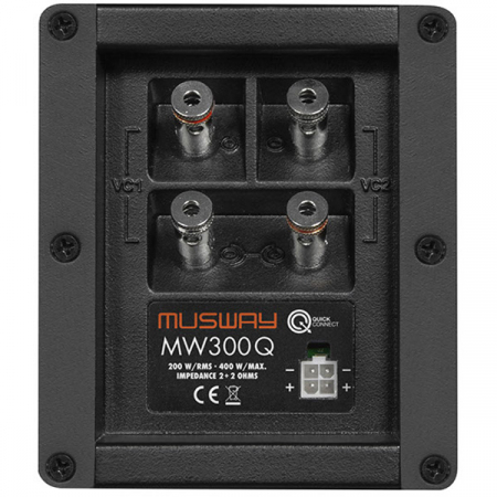 Subwoofer auto Musway MW300Q, 15x23 cm, 200W RMS [1]