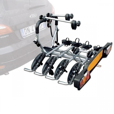 Suporturi biciclete - Suport auto pentru 4 biciclete Peruzzo TOW BALL CYCLECARRIER SIENA 668/4, cu prindere pe carligul de remorcare