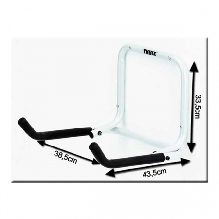 Suport depozitare bicicleta Thule Wall Hanger 9771, metal, gri [2]