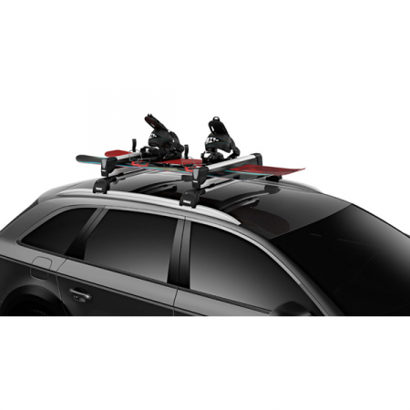 Suport schi Thule SnowPack Xtender 7325, pentru 5 perechi de schiuri sau 2 placi de snowboard, cu prindere pe bare transversale din aluminiu [3]