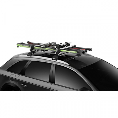 Suport schi Thule SnowPack Xtender 7325, pentru 5 perechi de schiuri sau 2 placi de snowboard, cu prindere pe bare transversale din aluminiu [5]