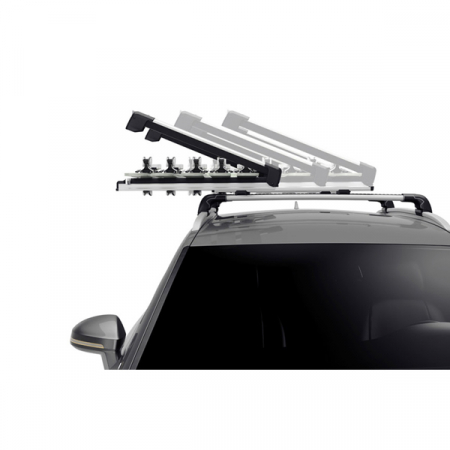 Suport schi Thule SnowPack Xtender 7325, pentru 5 perechi de schiuri sau 2 placi de snowboard, cu prindere pe bare transversale din aluminiu [6]
