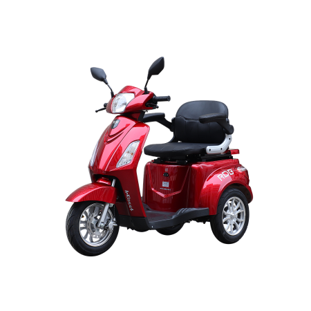 Tricicluri Electrice - Triciclu electric RDB A-klass4, fara permis 25km/h, 1000W, Baterie 60V 20Ah, Rosu