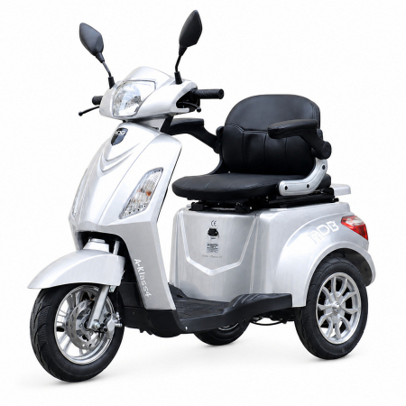 Tricicluri Electrice - Triciclu electric RDB A-klass4, fara permis 25km/h, 1000W, Baterie 60V 20Ah, Gri