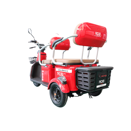 Triciclu Electric RDB LONG, fara permis, 2000W, 25km/h, Negru [6]