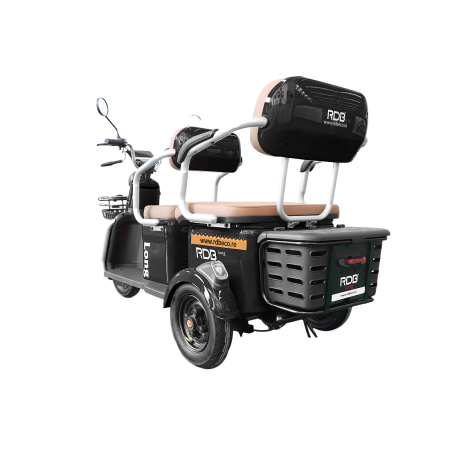 Triciclu Electric RDB LONG, fara permis, 2000W, 25km/h, Albastru [5]
