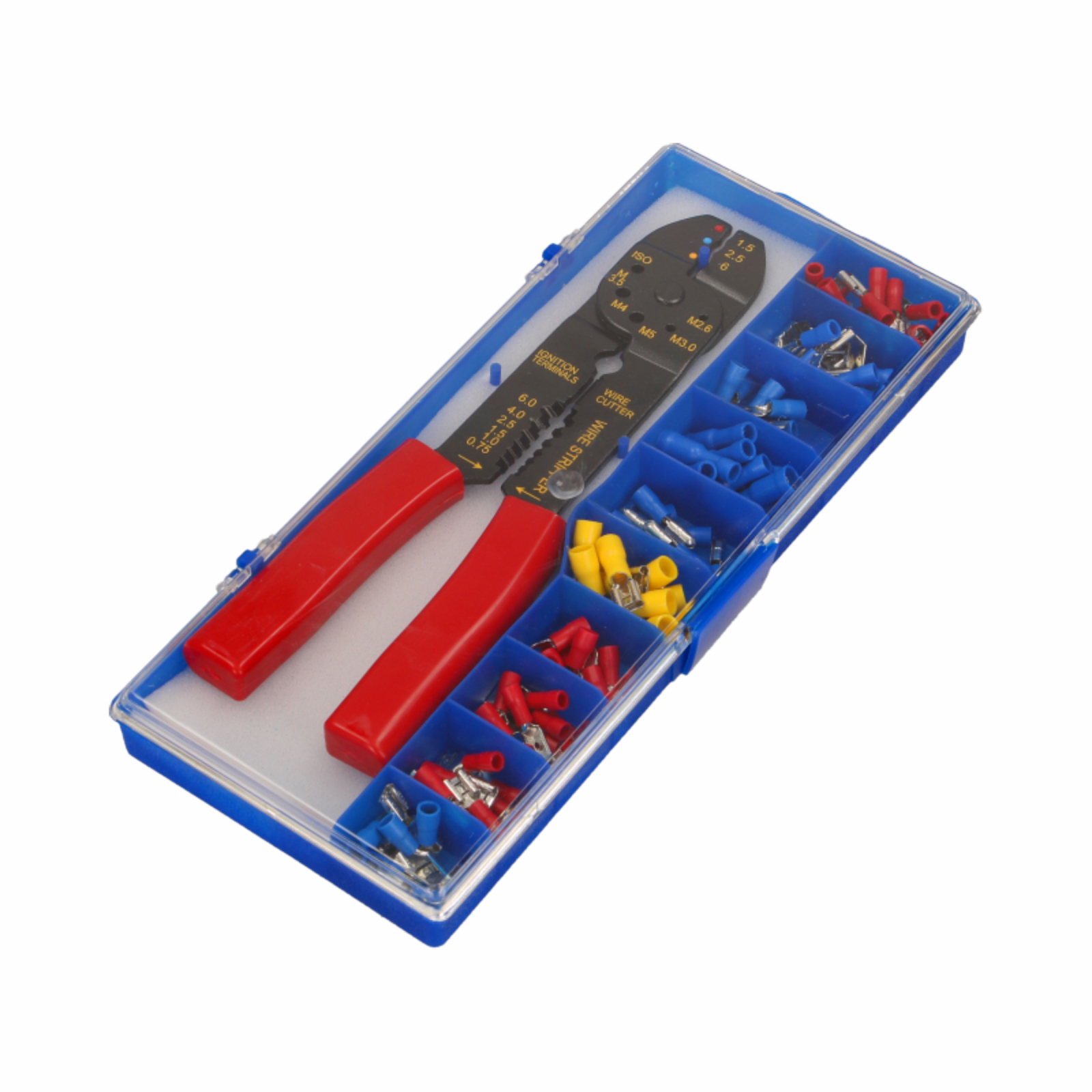 Set cleste dezizolat taiat sertizat cablu plus papuci izolatie ORNO OR-AE-13136, multicolor