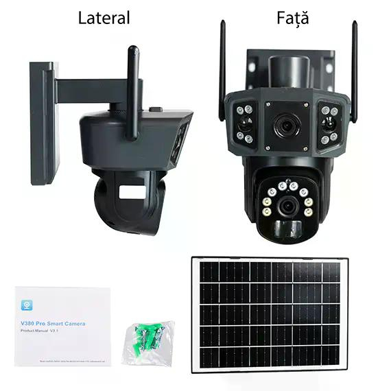 Camera 4G V380 cu alimentare solara, supraveghere full HD si PIR [3]