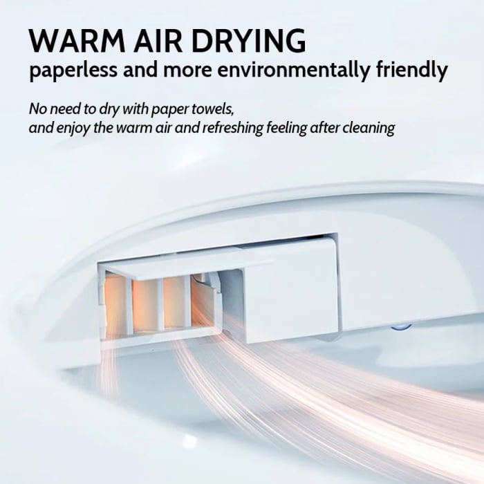 Capac de WC cu bideu model lung 49-55 cm, control din telecomanda [6]