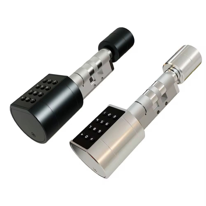 Yala inteligenta cilindru TTLock pentru usi 50-100mm cu amprenta, cod, card, argintiu [7]