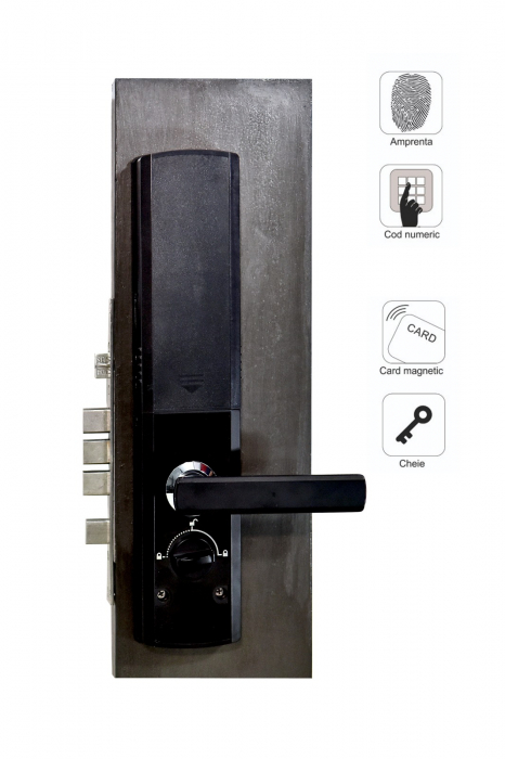 Incuietoare smart Waterproof Portass-key cu amprenta, cod, card si cheie [5]
