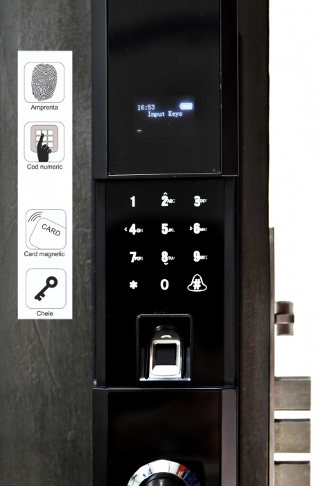 Incuietoare smart Waterproof Portass-key cu amprenta, cod, card si cheie [2]