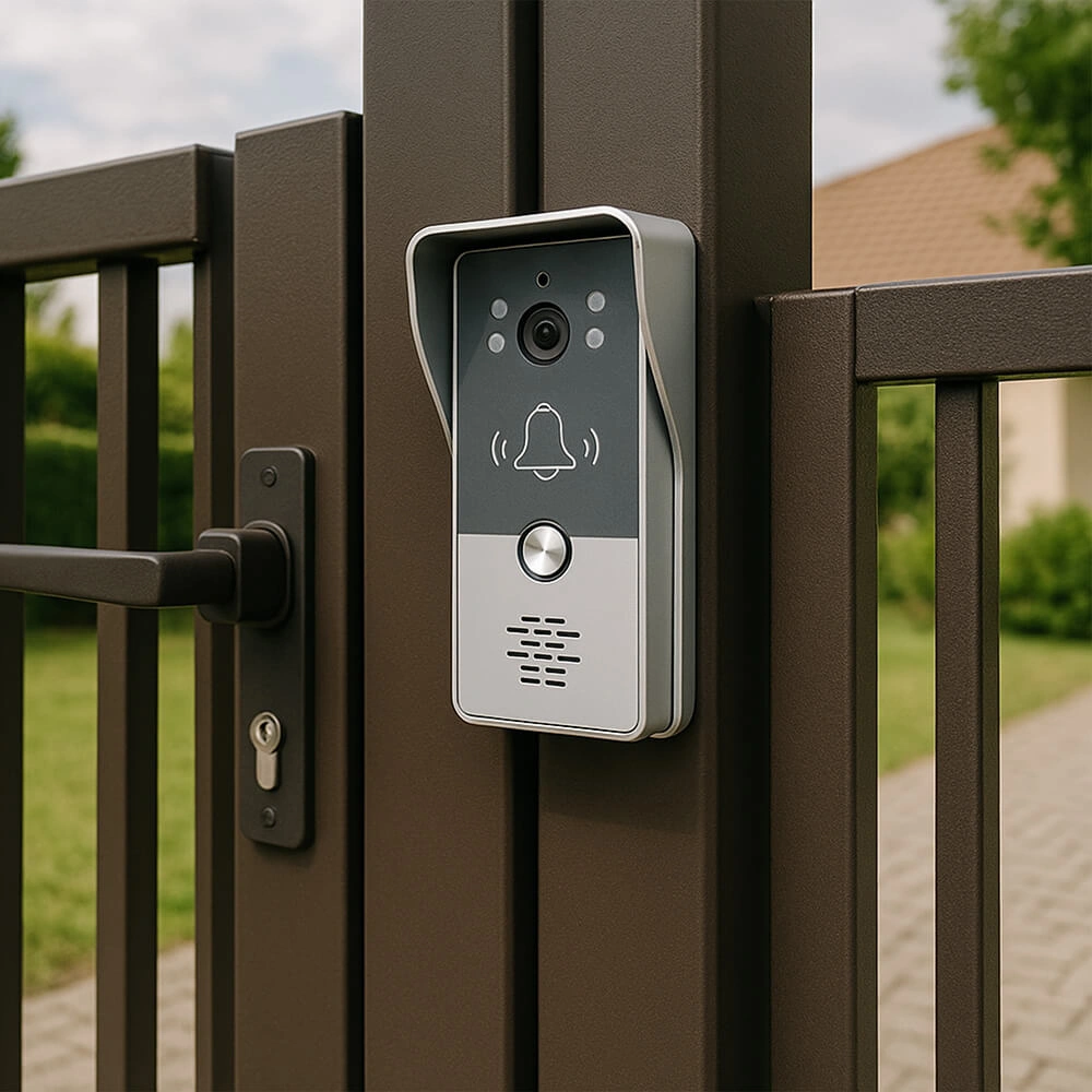 Interfon video 7 inch, 4 fire, camera HD si acces RFID [5]