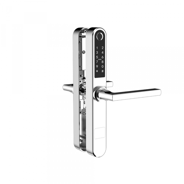 Incuietoare smart usa termopan interior/exterior pe argintiu [3]
