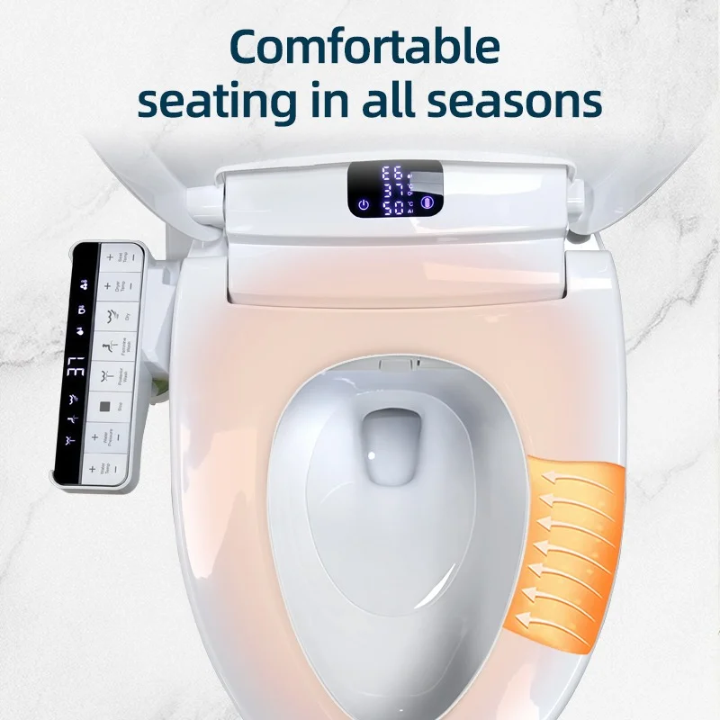 Capac wc 49-52 cm functie de bideu electric consola mobila, uscare, incalzire colac [7]