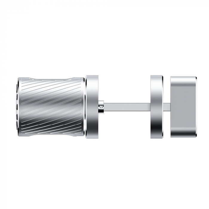 Yala smart silver maner rotund, deschidere cu amprenta, cod, card, aplicatie [10]