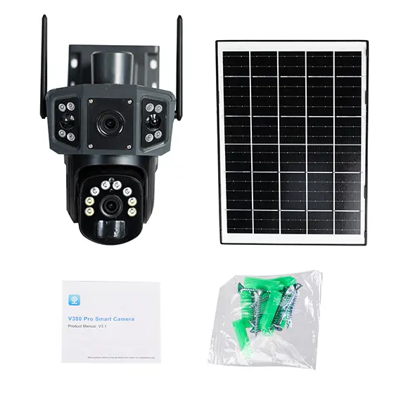 Camera Wi-Fi V380 cu panou solar, detectie PIR si audio bidirectional [5]