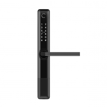 Incuietoare inteligenta neagra pentru usi din termopan, aluminiu, pvc, lemn, metalice [2]