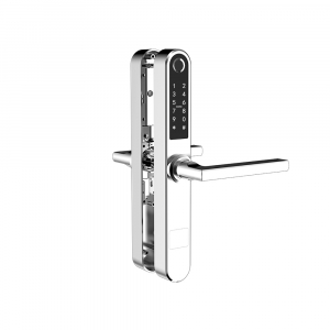 Incuietoare smart usa termopan interior/exterior pe argintiu [2]
