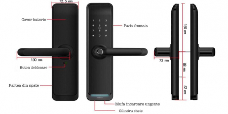 Yala smart max lux Negru pentru apartamente regim hotelier, Booking, Airbnb [2]