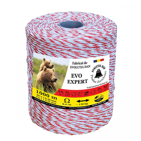 Gard electric si accesorii - Fir gard electric Evo Expert 1000 m, 5×0.20 mm + 1×0.25 mm Cu – FE1000
