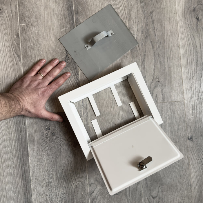 Ușă de vizitare coș de fum 19×24 cm – metalică, dublă, soluție economică [5]