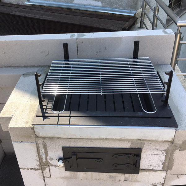 Set gratar pentru plita KT6660, compus din tava foc, cadru sustinere gratar si gratar [2]