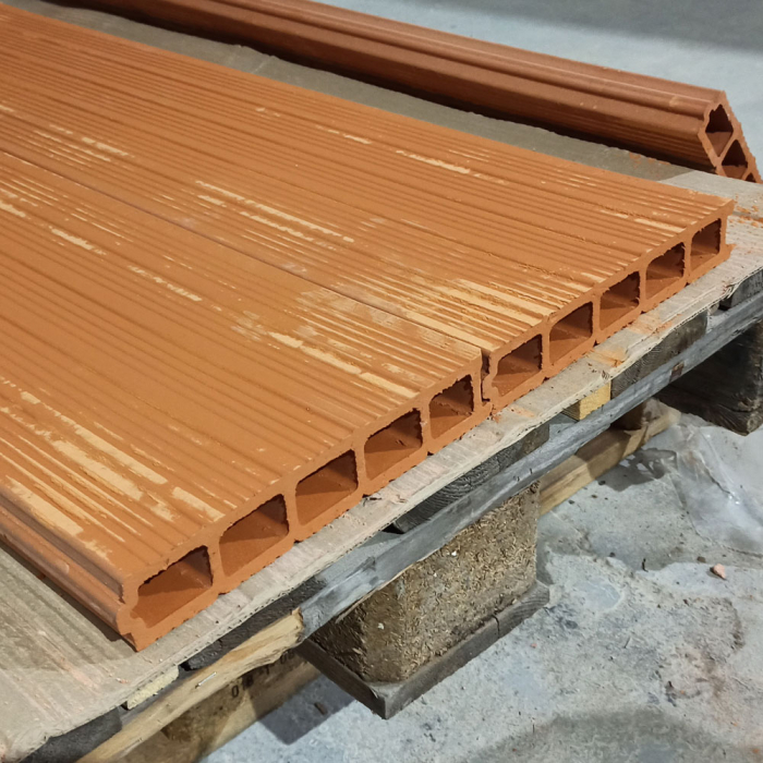 Placa din argila cu goluri Hourdis, nut si feder - 1000 x 250 x 40 mm [4]