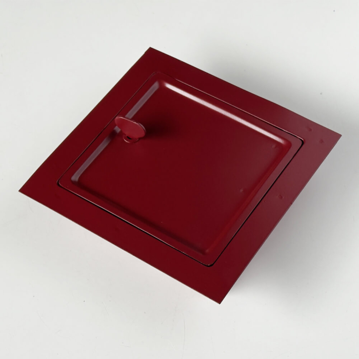 Ușă de vizitare coș de fum 18 ×18 cm – metalică, dublă, soluție economică - Rosie [5]