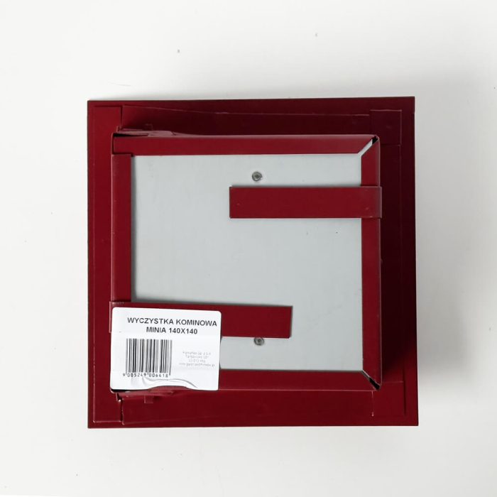 Ușă de vizitare coș de fum 18 ×18 cm – metalică, dublă, soluție economică - Rosie [4]