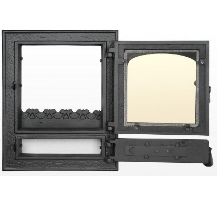 Ușă din fontă pentru sobă – RUSTICA MIC - 360 x 490 mm [2]
